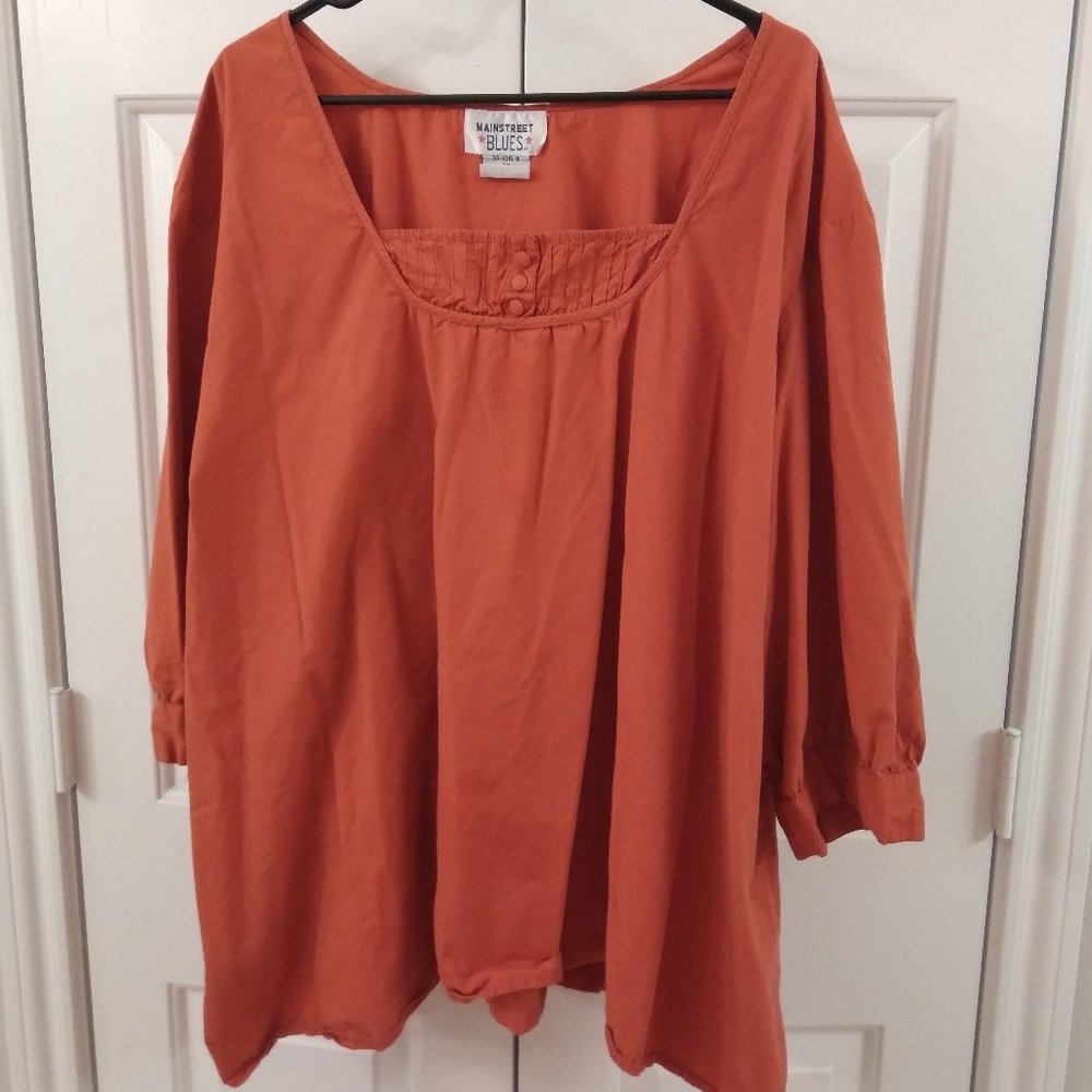 Orange blouse